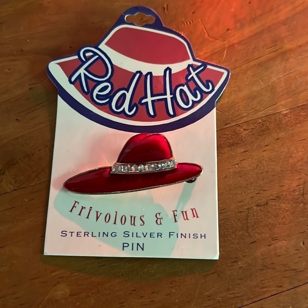 Red Hat Society Frivolous & Fun Pin